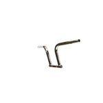The TC Bros. 1" Speedline Handlebar, by TC Bros., features chrome construction with a wide rise and flat ends, set against a plain white background and inspired by the style of classic Harley handlebars.