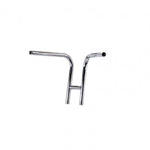 The TC Bros. 1" Rabbit Handlebar by TC Bros. features a high-rise, H-shaped chrome design, shown against a plain white background.