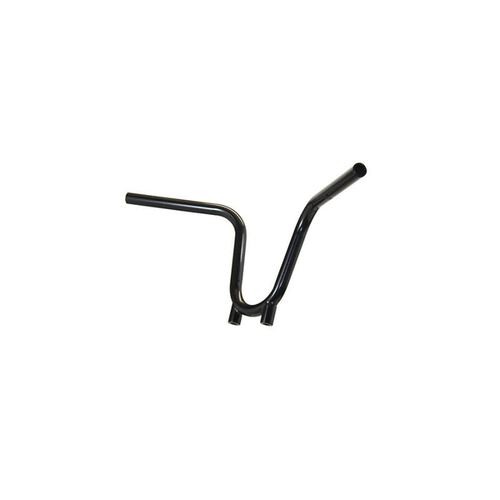 A black handlebar on a white background featuring TC Bros. 1" Bootlegger Handlebars - Black.