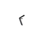 Two TC Bros. 1" Slant Z Handlebars—one chrome, one black—are shown parallel on a white background. Ideal for custom Harley or chopper upgrades, these quality bars are crafted by TC Bros.