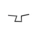 A black TC Bros. 1" Slant Z Handlebar on a white background.