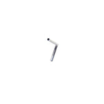 Two TC Bros. 1" Slant Z Handlebars—one chrome, one black—are shown parallel on a white background. Ideal for custom Harley or chopper upgrades, these quality bars are crafted by TC Bros.