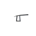 A TC Bros. 1" Window Handlebar - Black on a white background, perfect for Harley models.