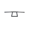 A TC Bros. 1" Window Handlebar - Black on a white background, perfect for Harley models.