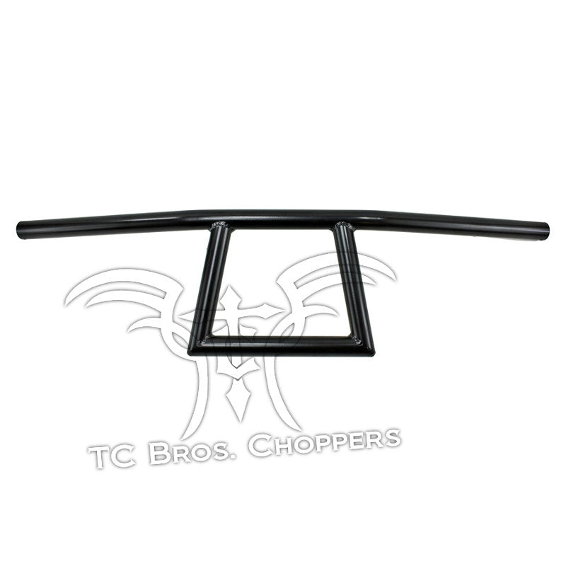 TC Bros. 1" Window Handlebars - Black for Harley models, black.
