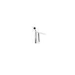 A black and white picture of a TC Bros. 1" Window Handlebars - Chrome on a white background.
