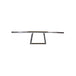 A table with TC Bros. 1" Window Handlebars - Chrome metal frame and TC Bros. metal base.