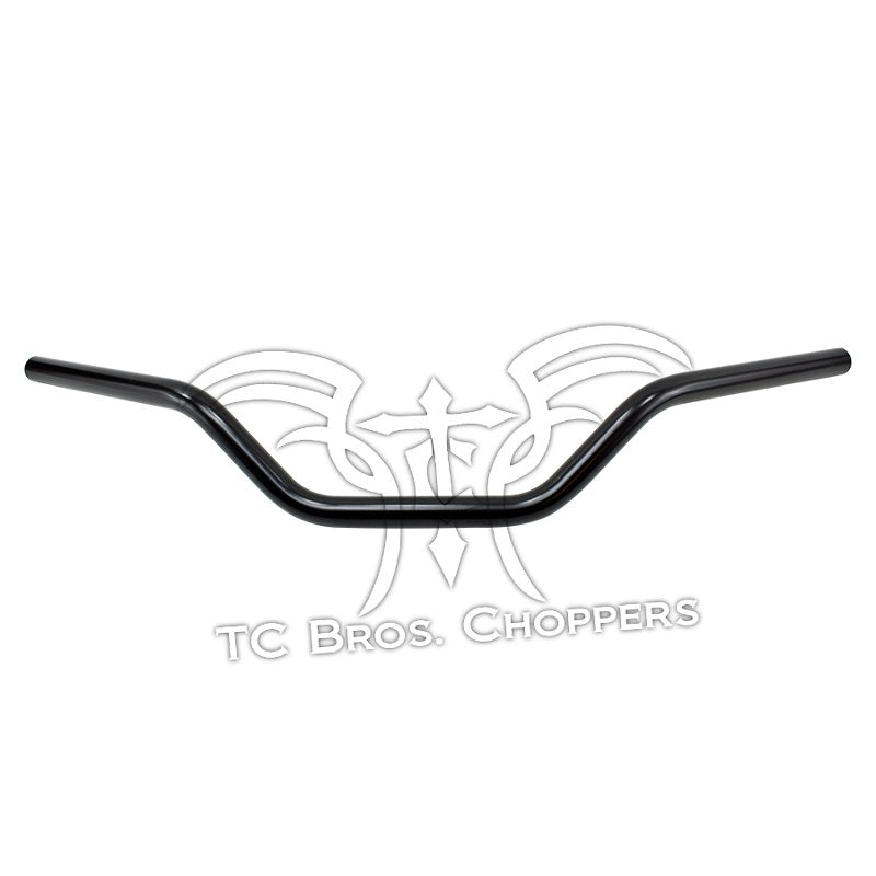 TC Bros. 1" Tracker Handlebars in black color specifically designed for Harley models with 1" Tracker Handlebars from TC Bros.