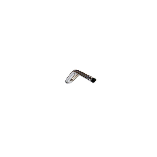A black and white picture of a black and white picture featuring TC Bros. 1" Tracker Handlebars - Chrome, either dimpled or non-dimpled, in chrome.