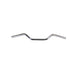 A TC Bros. 1" Tracker Handlebars - Chrome with dimpled or non-dimpled features on a white background.