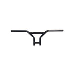 TC Bros. 1" BMX Handlebar by TC Bros.—chrome with a straight crossbar and upward-angled grips for a vintage BMX style inspired by classic Harley bars, shown on a plain white background.