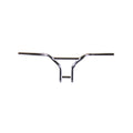 A TC Bros. 1" BMX Handlebar featuring a sleek design with either dimpled or non-dimpled finish, showcased against a clean white background.