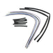 A set of Burly Extended Cable / Brake Line Kit For 16" Ape Hangers Harley Sportster XL 1997-2003.