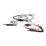 A Burly Extended Cable / Brake Line Kit For 12" Ape Hangers Harley Sportster XL 1997-2003 is the perfect cable install kit for a motorcycle.