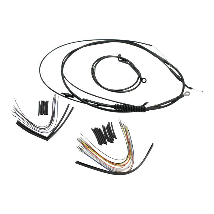 A Burly Extended Cable / Brake Line Kit For 16" Ape Hangers for a Harley Sportster XL 1997-2003 motorcycle.