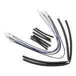 A set of handlebars and a Burly Extended Cable / Brake Line Kit For 16" Ape Hangers for a Harley Sportster motorcycle.