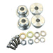 A set of Hughs HandBuilt Yamaha XS650 Solid Handlebar Bushing Set designed for a Yamaha XS650 bike build. These solid riser bushings provide durability and strength for optimal performance.
