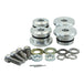 A set of Hughs HandBuilt Yamaha XS650 Solid Handlebar Bushing Set designed for a Yamaha XS650 bike build. These solid riser bushings provide durability and strength for optimal performance.