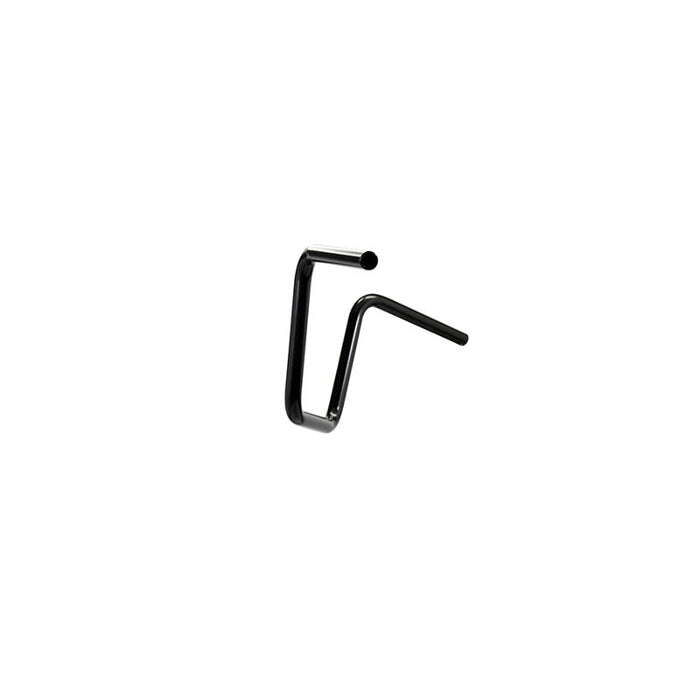 A TC Bros. 7/8" Mini Ape Hanger Handlebars - 8" Black metal hook on a white background.