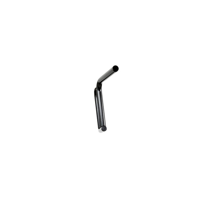 A TC Bros. 7/8" Speedline Handlebars - Black made of American steel tubing on a white background.