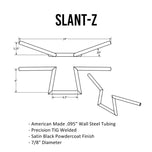 TC Bros. American made steel tubing with TC Bros. 7/8" Slant Z Handlebars - Black.