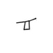 A TC Bros. 7/8" Window Handlebars - Black with a handle on it.