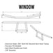 Window - american made cnc steel tubing with TC Bros. 7/8" Window Handlebars in Black from TC Bros.