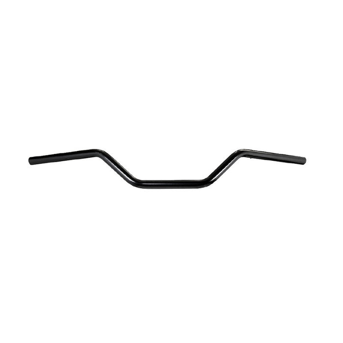 A TC Bros. 7/8" Tracker Handlebar - Black on a white background, featuring a satin black powdercoat finish.