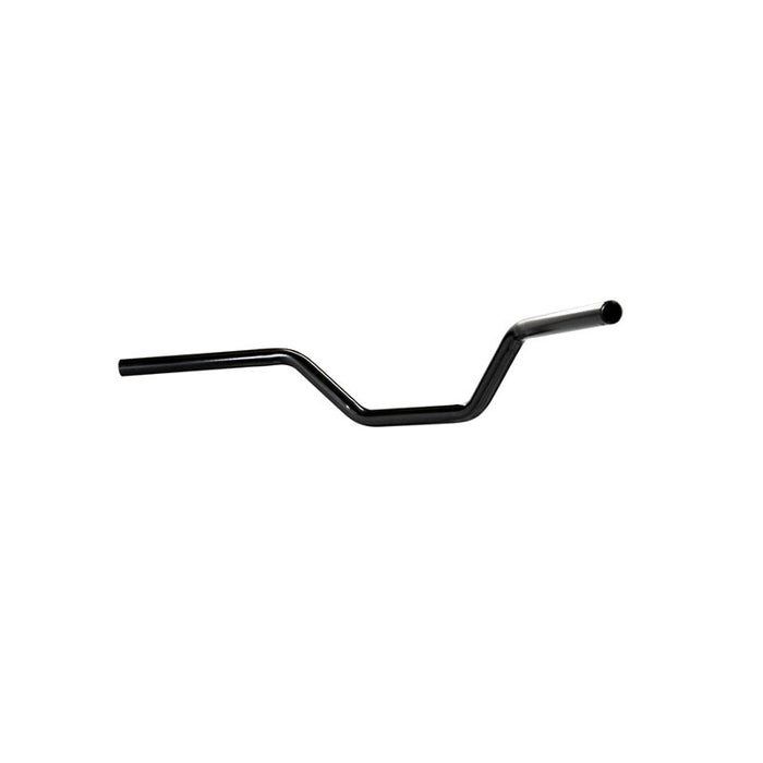 A TC Bros. 7/8" Tracker Handlebar - Black with a satin black powdercoat finish on a white background.