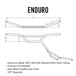 Off-road inspired, American made TC Bros. steel tubing for TC Bros. 7/8" Enduro Handlebars - Black in the USA.