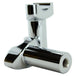 Two Moto Iron® 3.5" Chrome Forged Handlebar Risers for Harley are shown standing upright on a white background.
