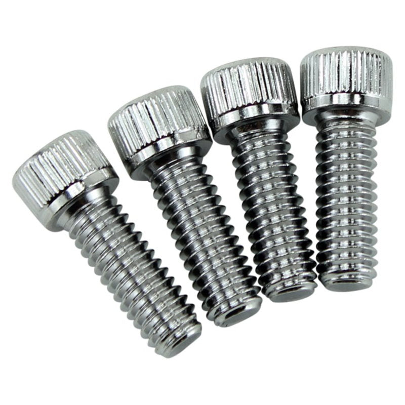 Replacement Handlebar Clamp Bolts for Harley Risers - Chrome Plated