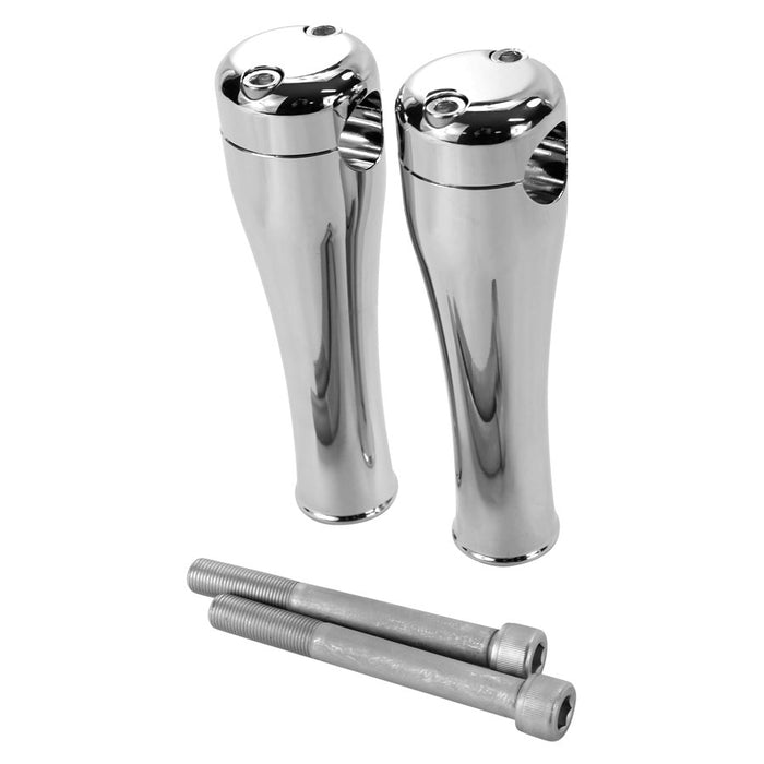 TC Bros. 6" Chrome Springer Risers for 1" Diameter Handlebars - chrome from TC Bros.