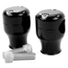 A pair of black metal TC Bros. 2" Black Springer Risers for 1" Diameter Handlebars.