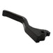 1FNGR [ARCHIVED] Billet Brake Lever in black for 2014+ Sportster, designed to match the easy pull clutch, features a CNC machined aluminum lever with angled handle and mounting hole, shown on a white background.