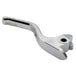 A close-up of the 1FNGR Brake Lever for 2015-2024 Harley-Davidson Softail, featuring a metallic chrome finish, displayed on a white background.