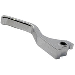 The 1FNGR Brake Lever for 2014-2022 Harley-Davidson Sportster is a CNC-machined aluminum lever with an angled design and a mounting hole on one end, pictured against a white background.