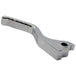 The 1FNGR Brake Lever for 2014-2022 Harley-Davidson Sportster is a CNC-machined aluminum lever with an angled design and a mounting hole on one end, pictured against a white background.