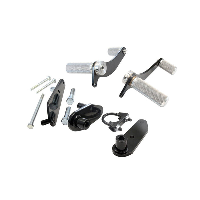 The TC Bros. Honda Magna V45 Forward Controls Kit features forward controls for a comfortable riding experience.