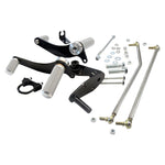 A set of TC Bros. Honda Magna V65 Forward Controls Kit and hardware for a motorcycle.