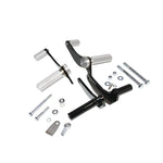 A set of TC Bros. Kawasaki KZ650-KZ750 Forward Controls Kit screws, nuts, and bolts on a white background.