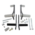 A set of TC Bros. Kawasaki KZ650-KZ750 Forward Controls Kit bolts and nuts for a motorcycle.