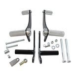 A set of TC Bros. Kawasaki KZ650-KZ750 Forward Controls Kit bolts and nuts for a motorcycle.