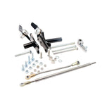 A set of TC Bros. Sportster Forward Controls Kit (NO PEGS) for 91-03 5 Speed bolt on forward controls for a Harley Sportster motorcycle.