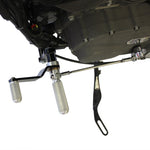 A motorcycle with a bolt on TC Bros. Sportster Forward Controls Kit for 04-13 attached to it.