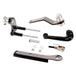 TC Bros. Mid Controls Kit for 1991-2003 Harley-Davidson Sportster (w/o Footpegs) includes black metal suspension components, bolts, nuts, and fittings—perfect for upgrading your Sportster. Brand: TC Bros.