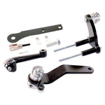 TC Bros. Mid Controls Kit for 1991-2003 Harley-Davidson Sportster (w/o Footpegs) includes black metal suspension components, bolts, nuts, and fittings—perfect for upgrading your Sportster. Brand: TC Bros.