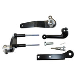 TC Bros. Mid Controls Kit for 1991-2003 Harley-Davidson Sportster (w/o Footpegs) includes black metal suspension components, bolts, nuts, and fittings—perfect for upgrading your Sportster. Brand: TC Bros.