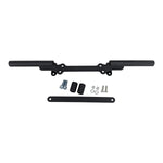 TC Bros. Rear Crash Bar for 2006-2017 Harley-Davidson Dyna, including bolts, washers, spacers, and a mounting bracket, is displayed on a white background.