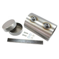 A TC Bros. Electronics Tank (fake oil tank) with a bolt and nut, TC Bros. removable caps.